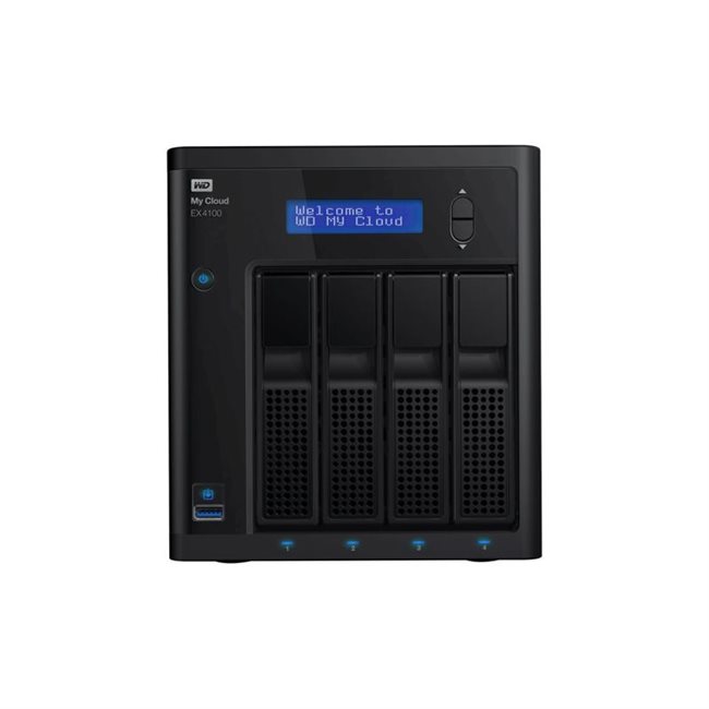 WD My Cloud EX4100 WDBWZE0160KBK 4 Schächte 16TB HDD 4TBx4 RAID 0, 1, 5, 10