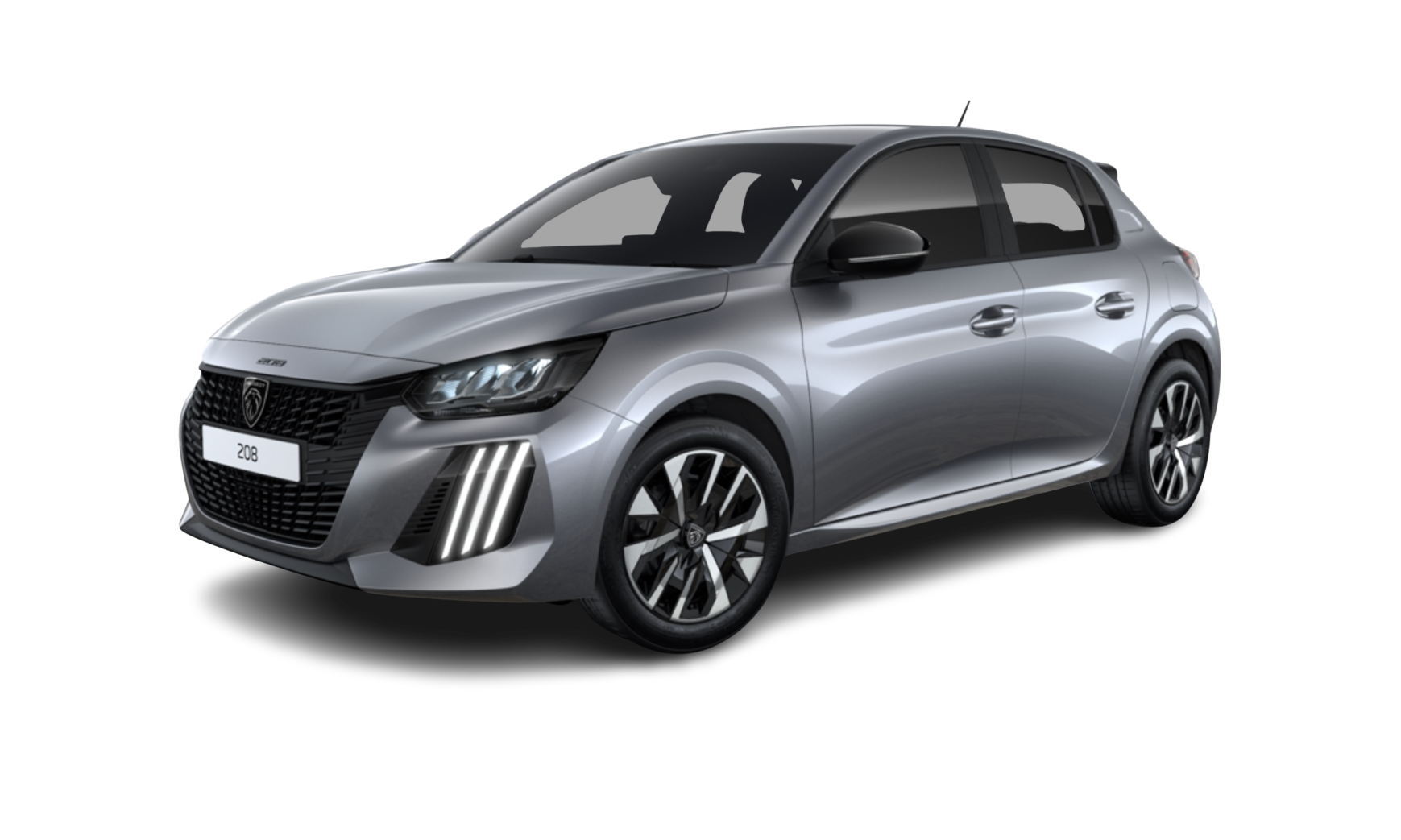 Peugeot 208 Hybrid 110 e-DSC6 Benzin Silber