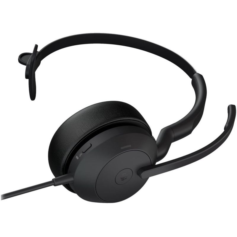 Jabra Evolve2 50 MS Mono Headset On-Ear Bluetooth kabelgeb, USB-A Schwarz