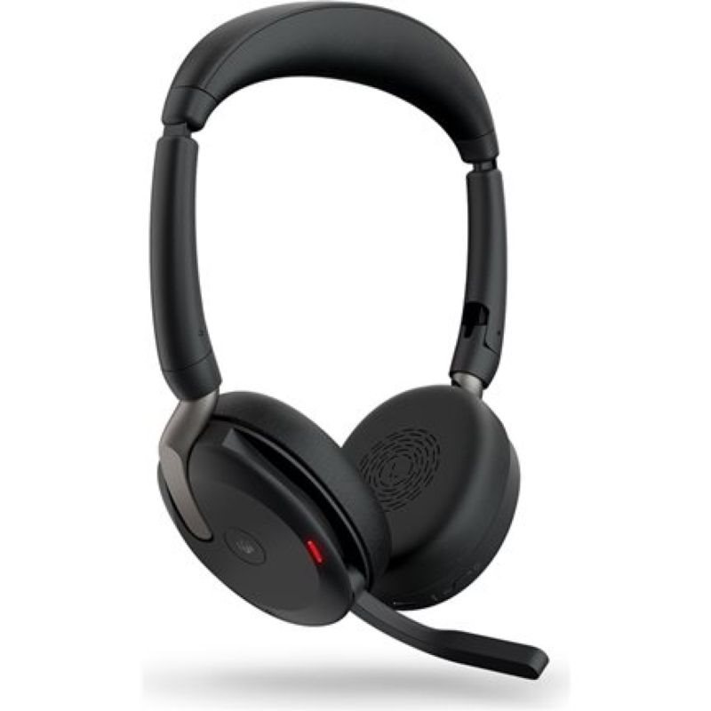 Jabra Evolve2 65 Flex MS Headset On-Ear Bluetooth kabellos USB-A Schwarz