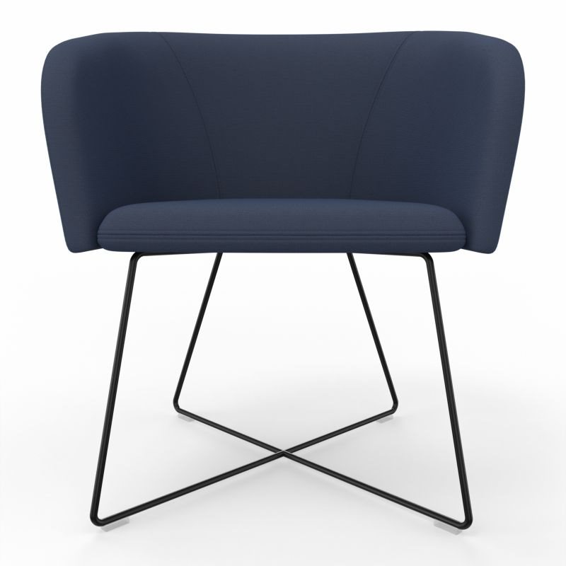 Nowy Styl NAUDU ARMCHAIR CFSX-ROD dunkelblau/blau