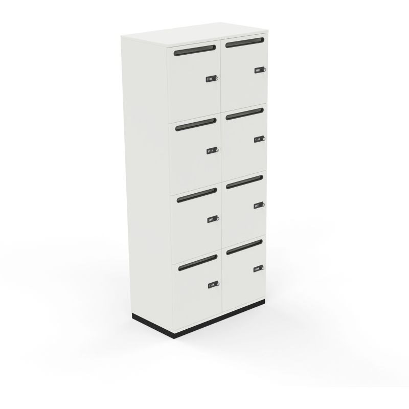 Nowy Styl Puzlo Schließfachschrank Volltür mit Einwurf B80cmxT44,5cmxH196cm