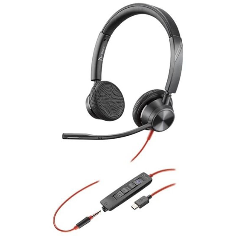 Poly Blackwire 3325 Kabelgebunden für MS Teams mit USB-C