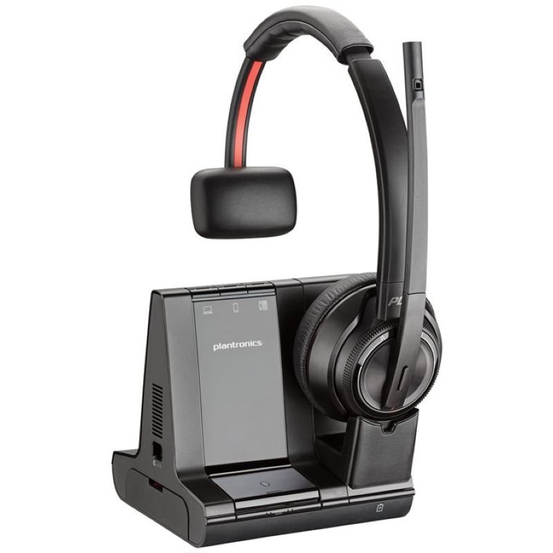 Poly Savi 8200 Series W8210-M Microsoft Headset On-Ear Bluetooth kabellos
