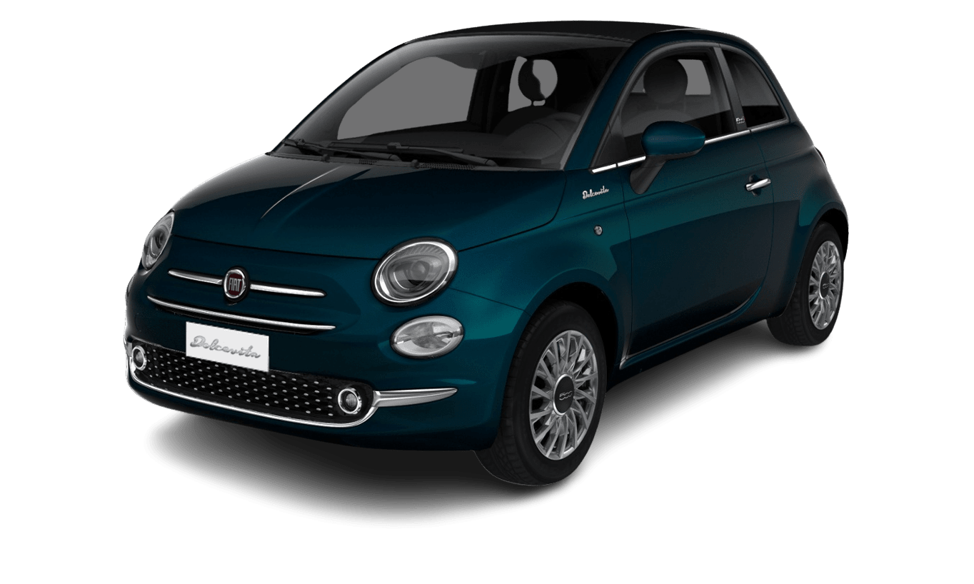 Fiat 500C 1.0 Hybrid Benzin Blau
