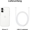 Apple iPhone 17 MG6K4ZD/A 256GB Weiß 16cm 6,3Zoll 5G