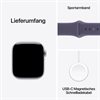 Apple Watch Series 11 Alu, Silber Band:Purple fog Gr, M/L 64GB 46mm LTE