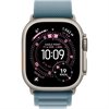 Apple Watch Ultra 3 Natürliches Titan Band:Hellblau Gr, M 64GB 49mm