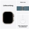 Apple Watch Ultra 3 Natürliches Titan Band:Hellblau Gr, M 64GB 49mm