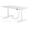 Eliot Schreibtisch hvst, Lock White Multiplex Weiß / Weiß B160cm x T79cm