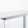 Eliot Schreibtisch hvst, Lock White Multiplex Weiß / Weiß B160cm x T79cm
