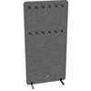InWerk Akustiktrennwand Akustix Dunkelgrau B80cm x H160cm
