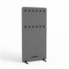 InWerk Akustiktrennwand Akustix Dunkelgrau B80cm x H160cm