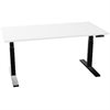InWerk Schreibtisch hvst, Imperio Lift Q2 Weiß/Schwarz B160cm x T80cm