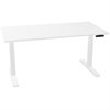 InWerk Schreibtisch hvst, Imperio Lift Q2 Weiß/Weiß B160cm x T80cm