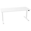 InWerk Schreibtisch hvst, Masterlift 2 Weiß/Weiß B180cm x T80cm