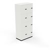 Nowy Styl Puzlo Schließfachschrank Volltür B80cm x T44,5cm x H196cm