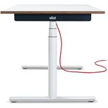 Eliot Schreibtisch hvst, Original White Weiß / Weiß B160cm x T80cm