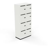 Nowy Styl Puzlo Schließfachschrank Volltür mit Einwurf B80cmxT44,5cmxH196cm